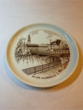 Furstenberg Porcelain Coaster “An Der Allerbrucke”